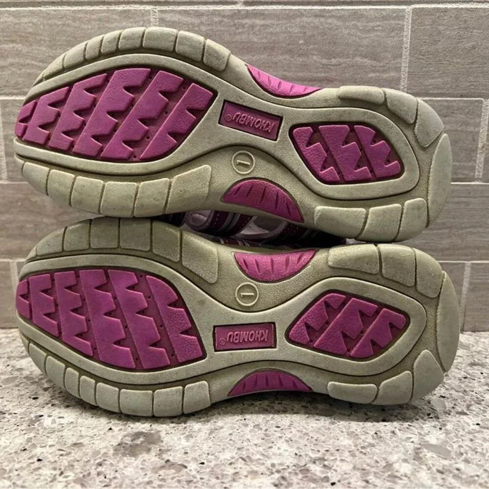 Khombu Kids Pink‎ and Purple Fisherman Sandals-Size 1